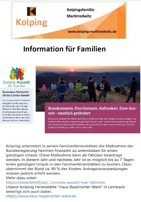 Informationen für Familien
